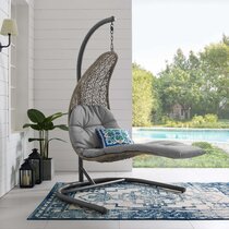 Hanging curved discount chaise lounge chair